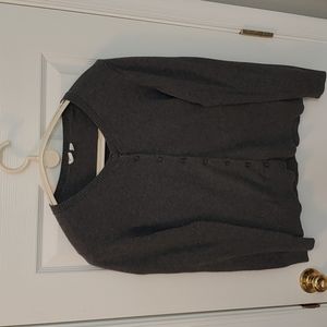 GAP Large Button-down Grey Cardigan